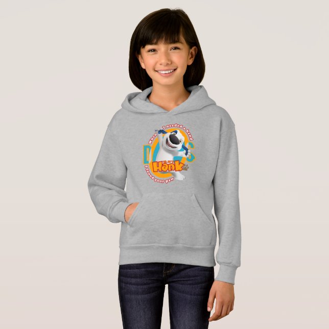 Die Wärme der Pfoten | Kinder Hoodie (Vorne ganz)
