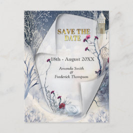 Die Wärme der Sonne im Winter Ankündigungspostkarte