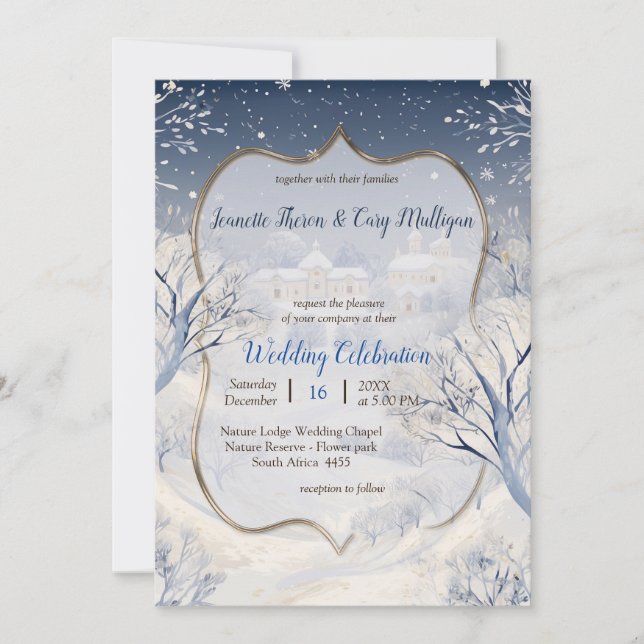 Die Wärme der Sonne im Winter Einladung (Vorderseite)