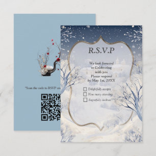 Die Wärme der Sonne im Winter RSVP Karte
