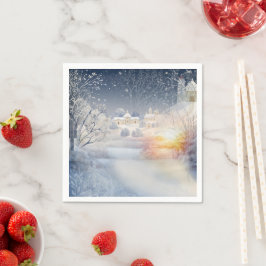 Die Wärme der Sonne im Winter Serviette