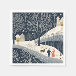 Die Wärme der Sonne im Winter Serviette