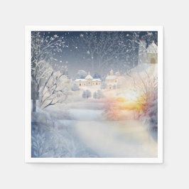 Die Wärme der Sonne im Winter Serviette