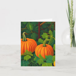 Die warme Embrace des Herbstes: Pumpkin und Ivy Karte