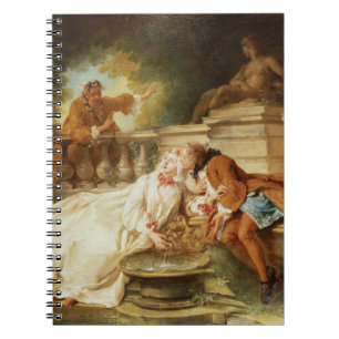 Die Warnung, 1723 (Öl auf Leinwand) Notizblock