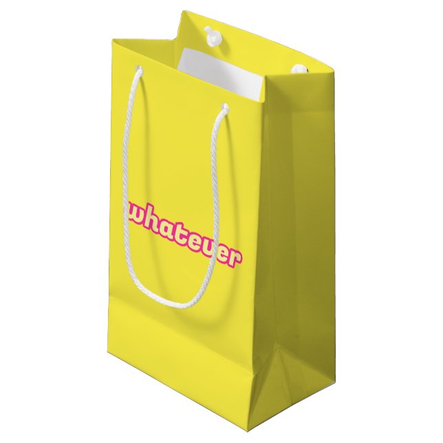 Die "Was auch immer"-Kunst Kleine Geschenktüte (Vorderseite Schrägansicht)