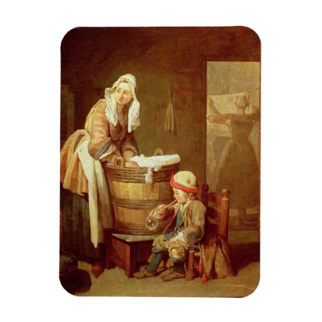 Die Wäscherin Magnet (Vertikal)