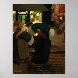 Die Waschräume, 1899 von Theophile Steinlen Poster