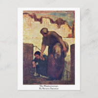 Die Washerin von Honore Daumier