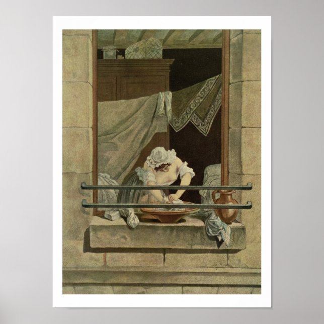 Die Washerwoman, die von J. Laurent Julien (c1 Poster (Vorne)