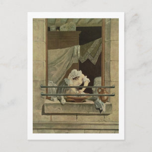 Die Washerwoman, die von J. Laurent Julien (c1 Postkarte