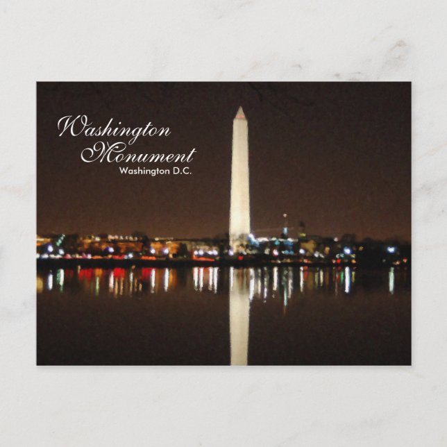 Die Washington Monument Postcard Postkarte (Vorderseite)