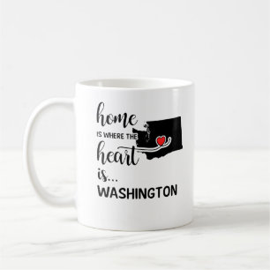 Die Washington Zuhause ist das Herz Kaffeetasse
