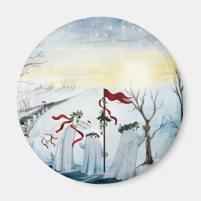 Die Wassailing-Geister Magnet (Vorne)