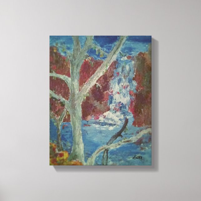 Die Wasserfälle Keene NH Canvas Print Leinwanddruck (Vorderseite)