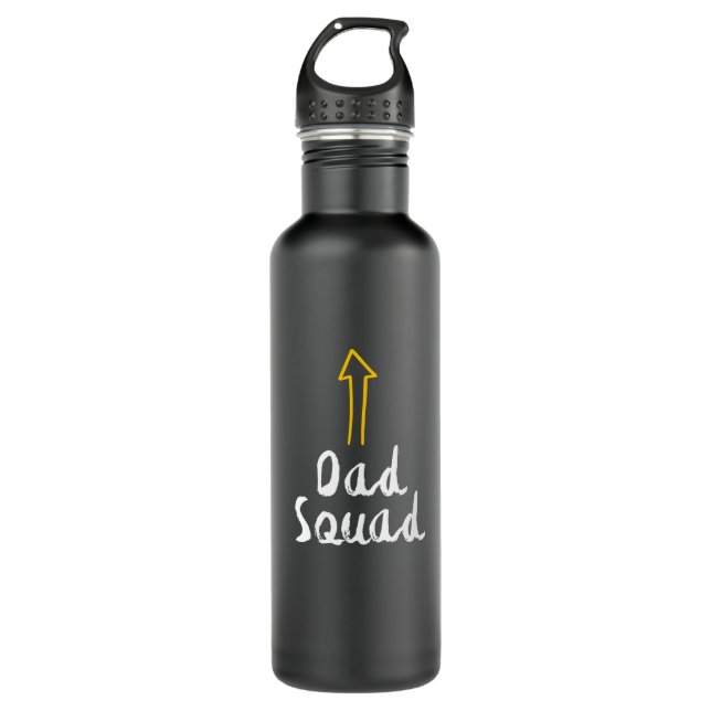 Die Wasserflasche mit dem einfachen Vater Squad Edelstahlflasche (Vorderseite)