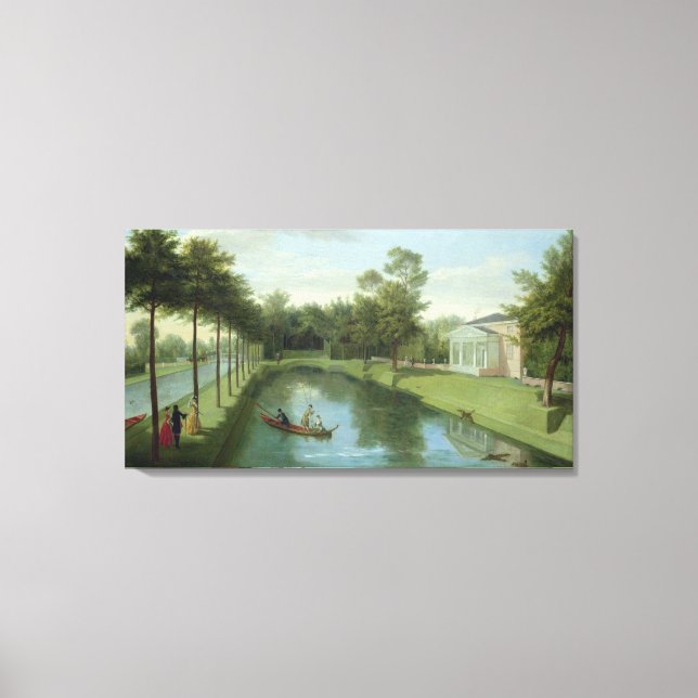Die Wassergärten des Chiswick House Leinwanddruck (Vorderseite)