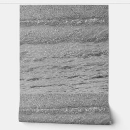 Die Wassermuster am Strand Grau Schwarz-weiß Tapete