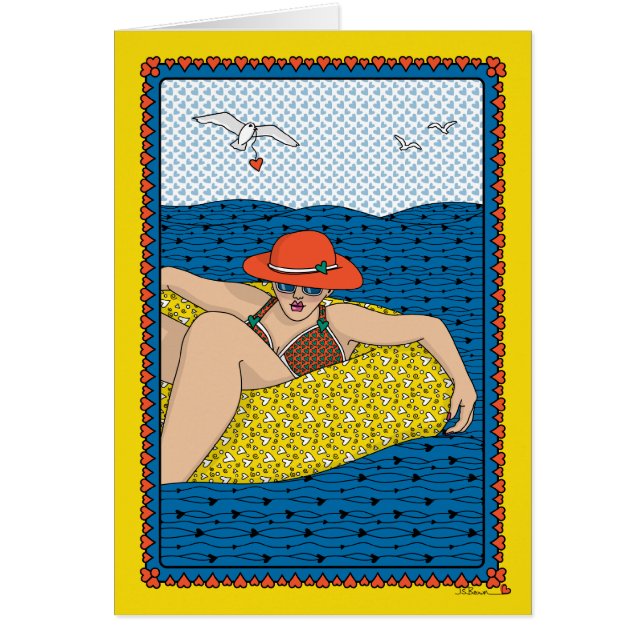 Die Wave_B_Greeting-Karte fahren (Vorne)