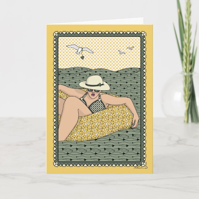 Die Wave_C_Greeting fahren Karte (Vorderseite)