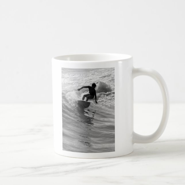 Die Wave Graustufen reiten Tasse (Rechts)