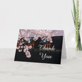 Die Wedding Kirschblüten danken Ihnen Dankeskarte