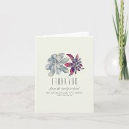 Die Wedding Succulents danken Ihnen Dankeskarte