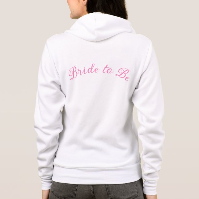 Die weibliche Braut, die Hoodie wird (Rückseite)