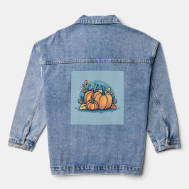 Die weibliche Mode Pumpkin Denim Jacket Jeansjacke