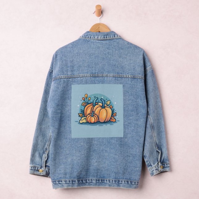 Die weibliche Mode Pumpkin Denim Jacket Jeansjacke (Hangar)