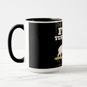 Die Weide war gestern flach, lustiger verwilderter Tasse