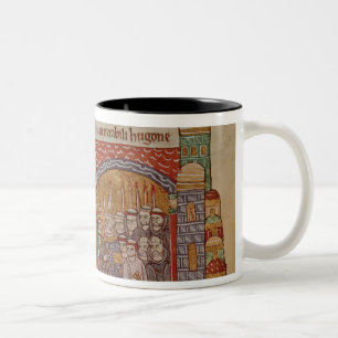 Die Weihe der Kirche bei Cluny Zweifarbige Tasse