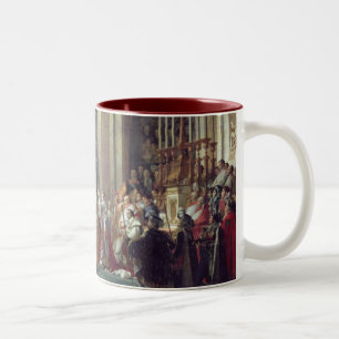 Die Weihe des Kaisers Napoleon Zweifarbige Tasse