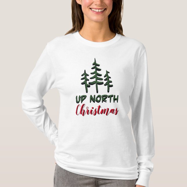 Die Weihnachten im Norden | Evergreens T-Shirt (Vorderseite)