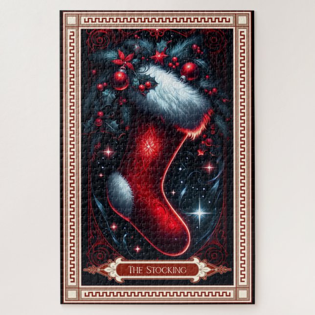Die Weihnachts-Strumpf-Tarot-Karte Puzzle (Vertikal)