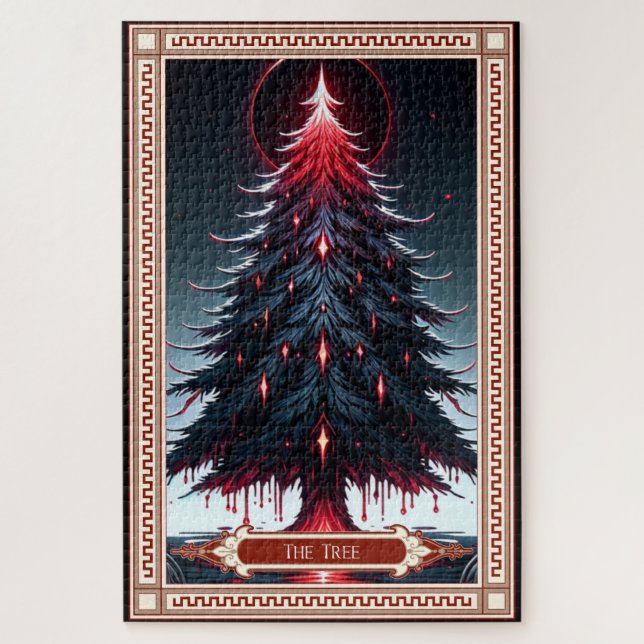 Die Weihnachtsbaum-Tarot-Karte Puzzle (Vertikal)
