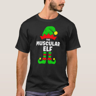 Die Weihnachtsdekorationen der muskulären Elfen T-Shirt