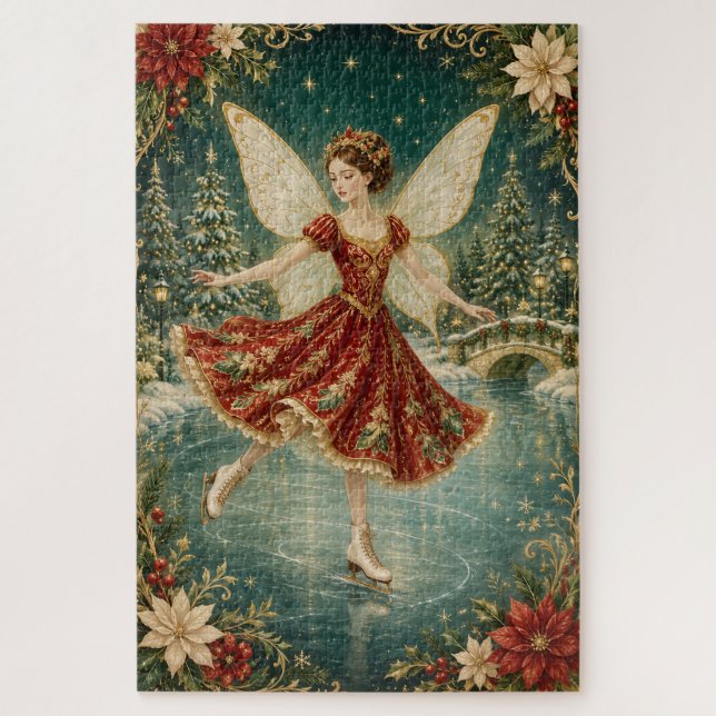 Die Weihnachtseisfee Puzzle (Vertikal)