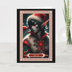 Die Weihnachtself-Tarot-Karte Karte
