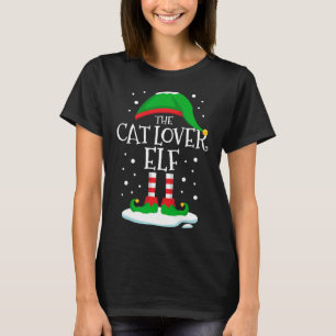 Die Weihnachtsfamilie Cat Lover Elf passt zu Weihn T-Shirt