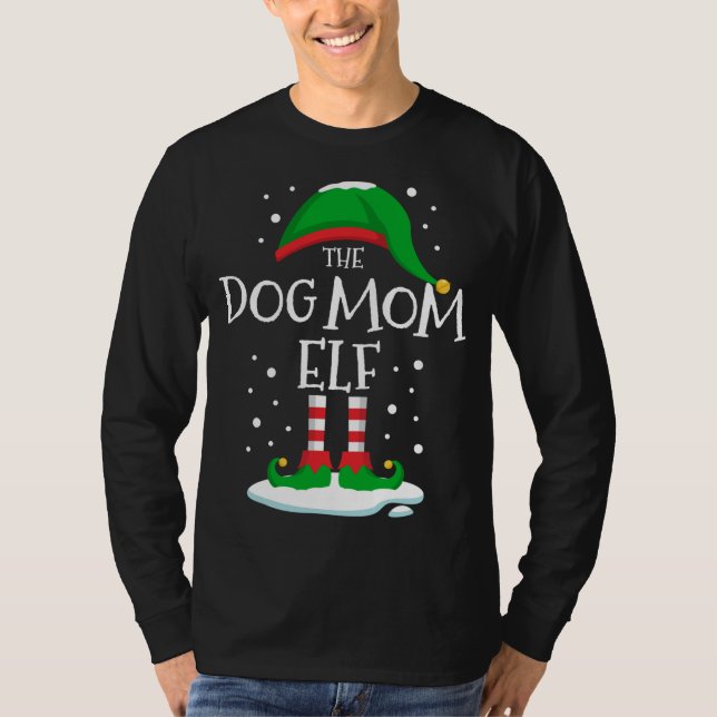Die Weihnachtsfamilie der Mama Elf, die Weihnachte T-Shirt (Vorderseite)