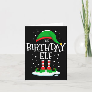 Die Weihnachtsfamilie des Geburtstags Elf passt zu Karte