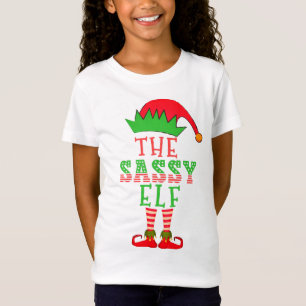 Die Weihnachtsfamilie des Sassy Elf passt Pajama T-Shirt