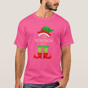 Die Weihnachtsfamilie Elf des Skilehrers passt auf T-Shirt