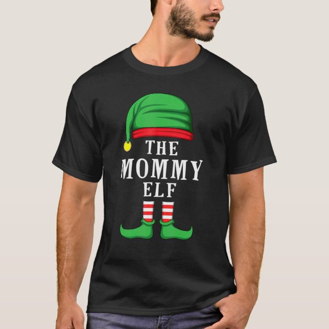 Die Weihnachtsfamilie Mommy Elf - Matching Group T-Shirt (Vorderseite)