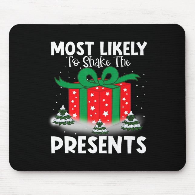 Die Weihnachtsfamilie wird am ehesten erschüttert Mousepad (Vorne)