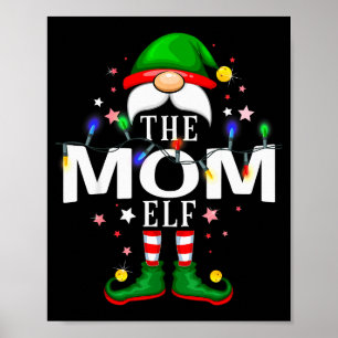 Die Weihnachtsfamilien-Pyjama-Party der Mutter-Elf Poster