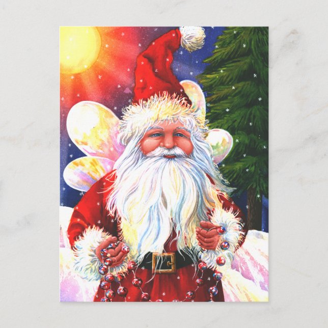 Die Weihnachtsfee Feiertagspostkarte (Vorderseite)