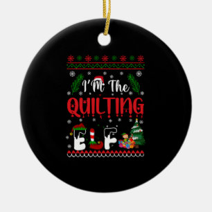 Die Weihnachtsfeiertage des ELF beenden Keramik Ornament