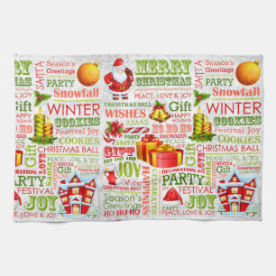 Die Weihnachtsfreuden Küchentuch